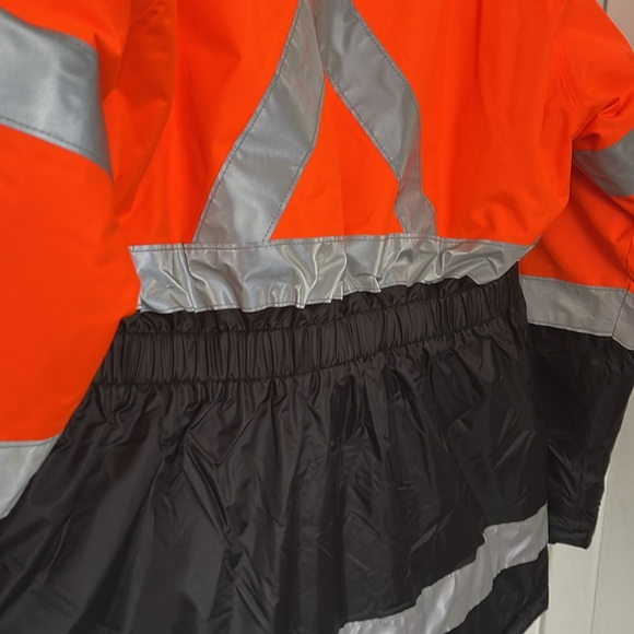 Men’s Safety Coat Jacket XL Parka hi visibility HiVis - Picture 9 of 13